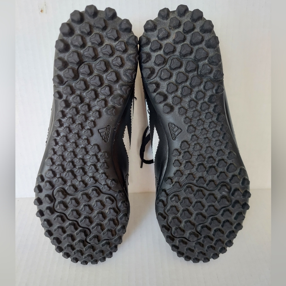 Adidas Soccer Cleats, Size 2.5 Youth, Black/ White Stripes, Unisex, VGUC! - Picture 3 of 8